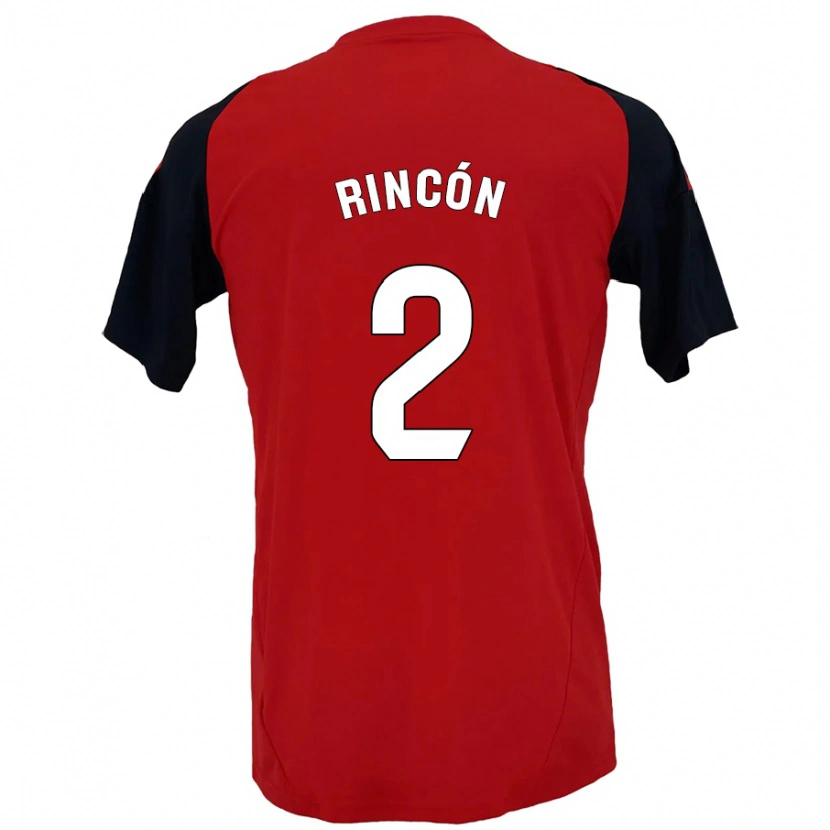 Danxen Kinder Hugo Rincón #2 Rot Schwarz Heimtrikot Trikot 2024/25 T-Shirt Schweiz