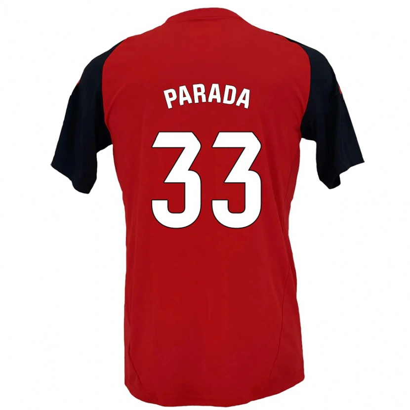 Danxen Kinder Victor Parada #33 Rot Schwarz Heimtrikot Trikot 2024/25 T-Shirt Schweiz