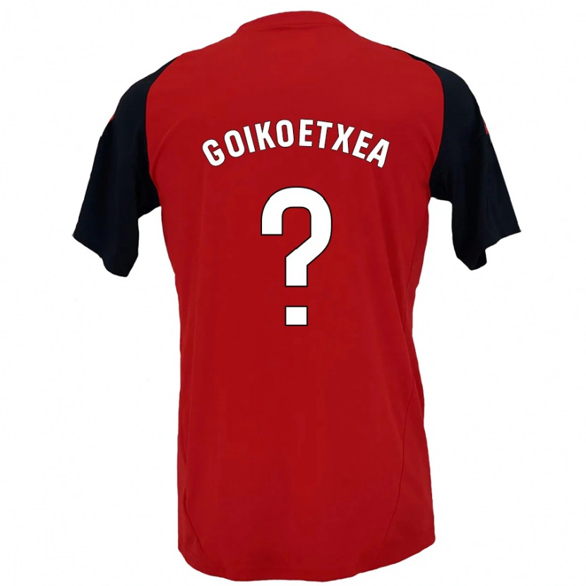 Danxen Kinder Imanol Goikoetxea #0 Rot Schwarz Heimtrikot Trikot 2024/25 T-Shirt Schweiz