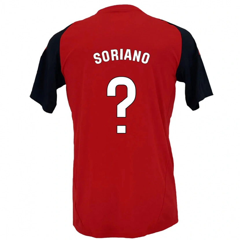 Danxen Kinder Adrián Soriano #0 Rot Schwarz Heimtrikot Trikot 2024/25 T-Shirt Schweiz