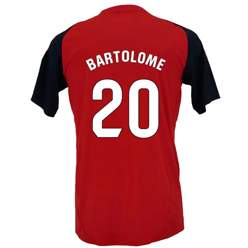 Danxen Kinder Diego Bartolomé #20 Rot Schwarz Heimtrikot Trikot 2024/25 T-Shirt Schweiz