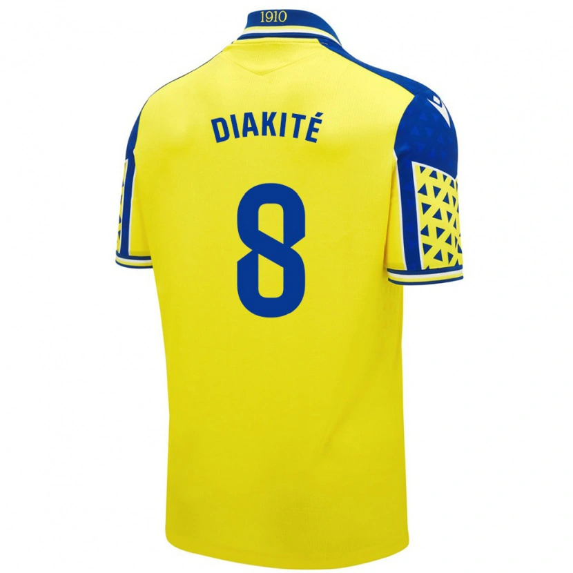 Danxen Kinder Moussa Diakité #8 Gelb Blau Heimtrikot Trikot 2024/25 T-Shirt Schweiz