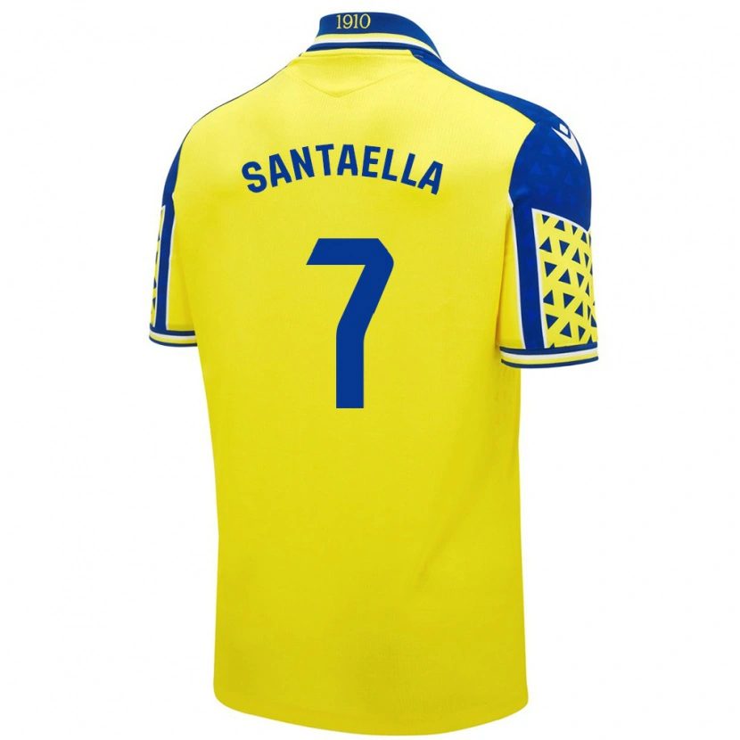 Danxen Kinder Natalia Santaella Picón #7 Gelb Blau Heimtrikot Trikot 2024/25 T-Shirt Schweiz