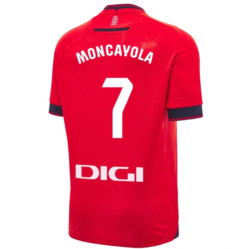 Danxen Kinder Jon Moncayola #7 Rot Weiß Heimtrikot Trikot 2024/25 T-Shirt Schweiz