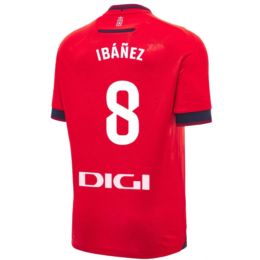 Danxen Kinder Pablo Ibáñez #8 Rot Weiß Heimtrikot Trikot 2024/25 T-Shirt Schweiz