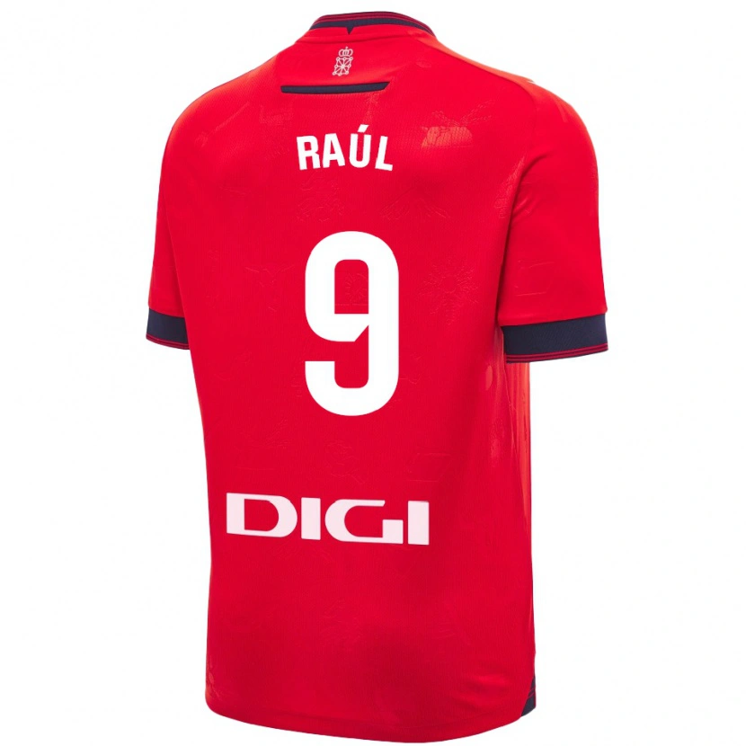 Danxen Kinder Raúl García #9 Rot Weiß Heimtrikot Trikot 2024/25 T-Shirt Schweiz