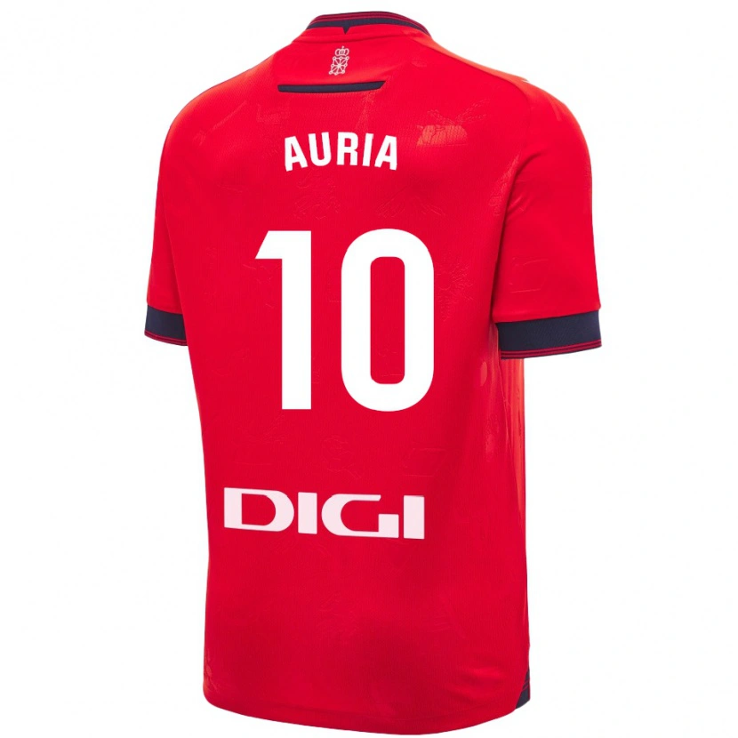 Danxen Kinder Miguel Auría #10 Rot Weiß Heimtrikot Trikot 2024/25 T-Shirt Schweiz