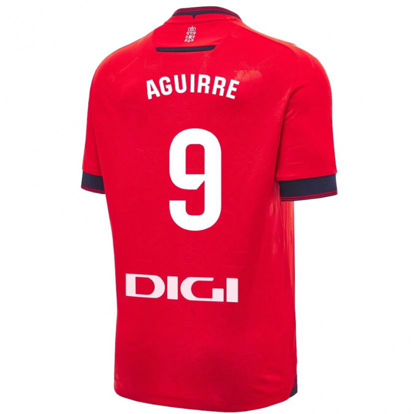 Danxen Kinder Jorge Aguirre #9 Rot Weiß Heimtrikot Trikot 2024/25 T-Shirt Schweiz