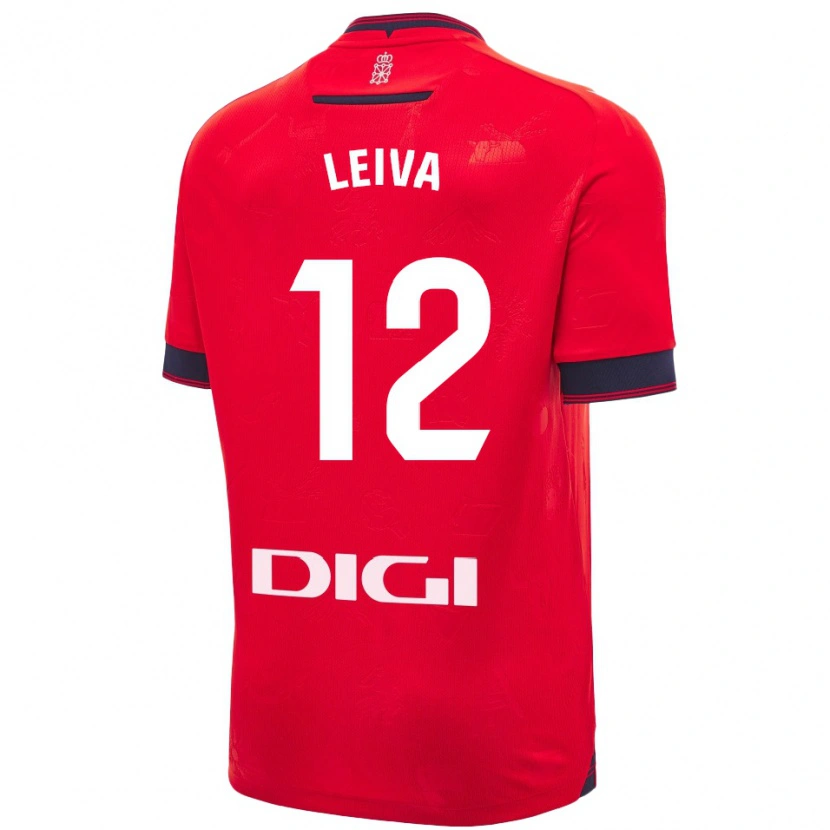 Danxen Kinder Álvaro Leiva #12 Rot Weiß Heimtrikot Trikot 2024/25 T-Shirt Schweiz