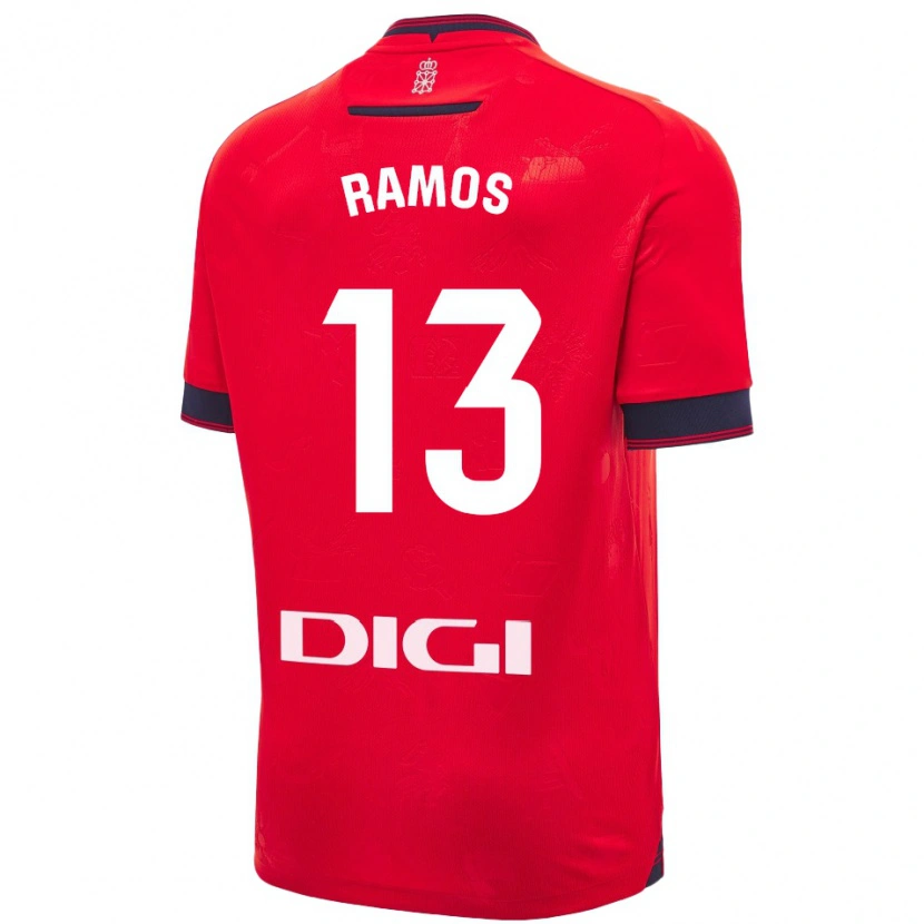 Danxen Kinder Darío Ramos #13 Rot Weiß Heimtrikot Trikot 2024/25 T-Shirt Schweiz