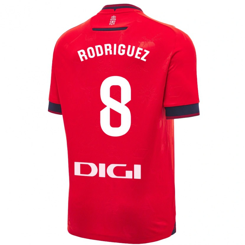 Danxen Kinder Vanessa Rodríguez Iribarren #8 Rot Weiß Heimtrikot Trikot 2024/25 T-Shirt Schweiz