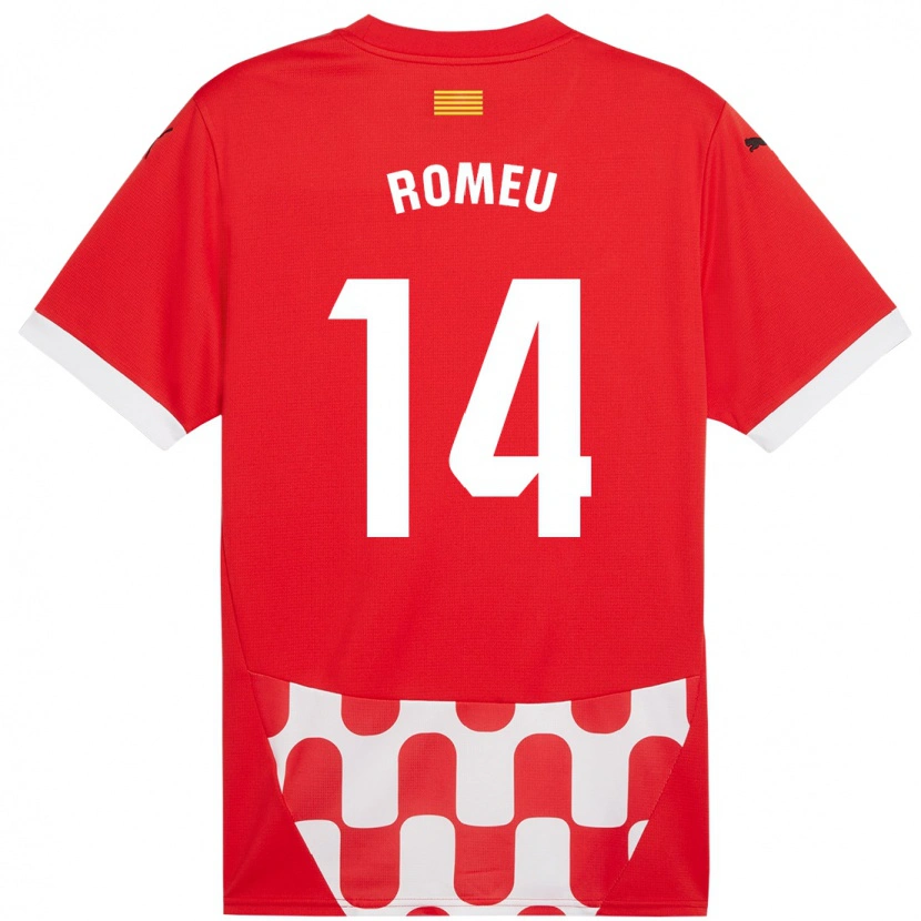 Danxen Kinder Oriol Romeu #14 Rot Weiß Heimtrikot Trikot 2024/25 T-Shirt Schweiz