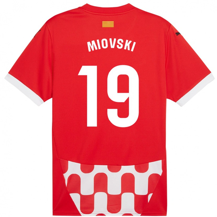 Danxen Kinder Bojan Miovski #19 Rot Weiß Heimtrikot Trikot 2024/25 T-Shirt Schweiz