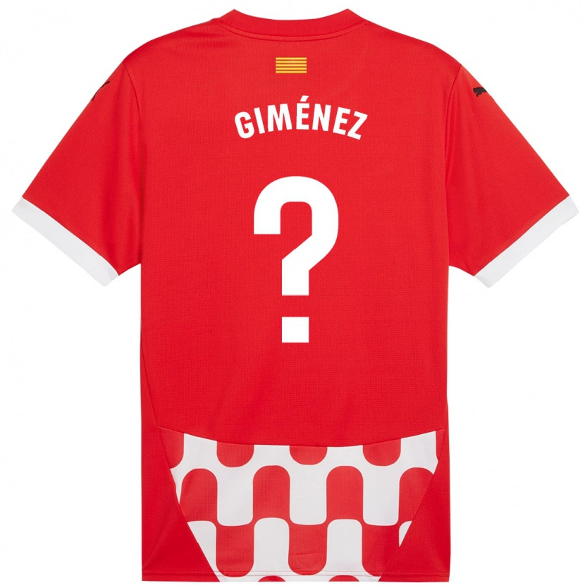 Danxen Kinder Félix Giménez #0 Rot Weiß Heimtrikot Trikot 2024/25 T-Shirt Schweiz