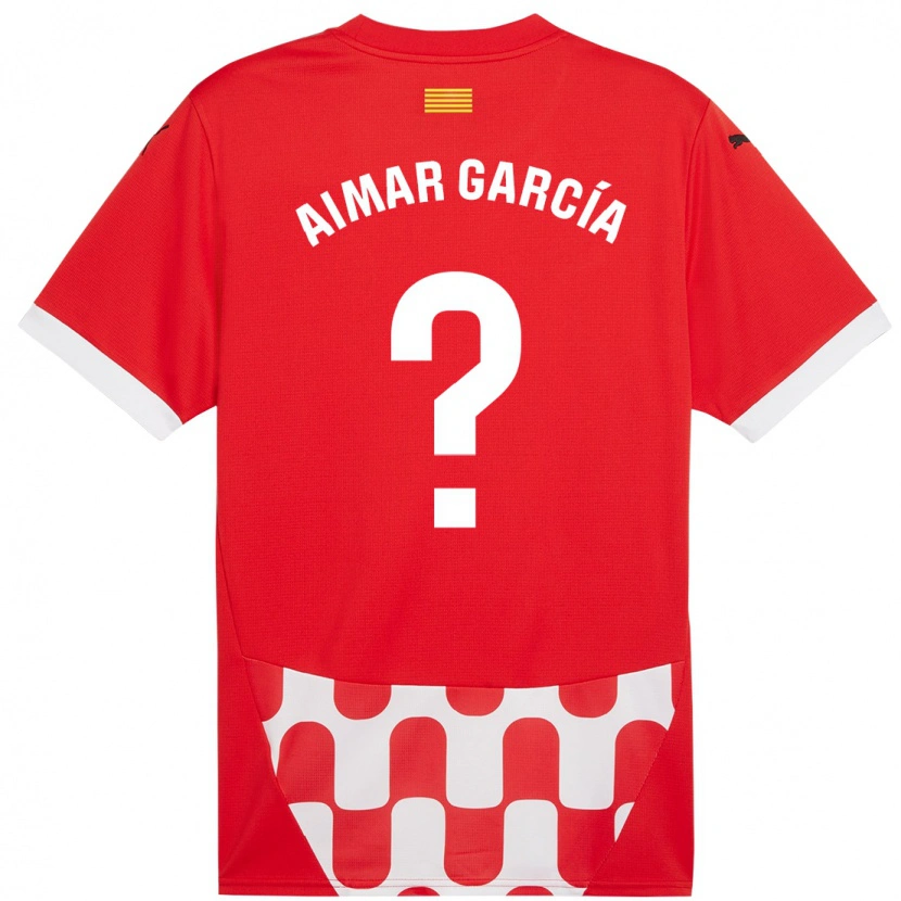 Danxen Kinder Aimar García #0 Rot Weiß Heimtrikot Trikot 2024/25 T-Shirt Schweiz