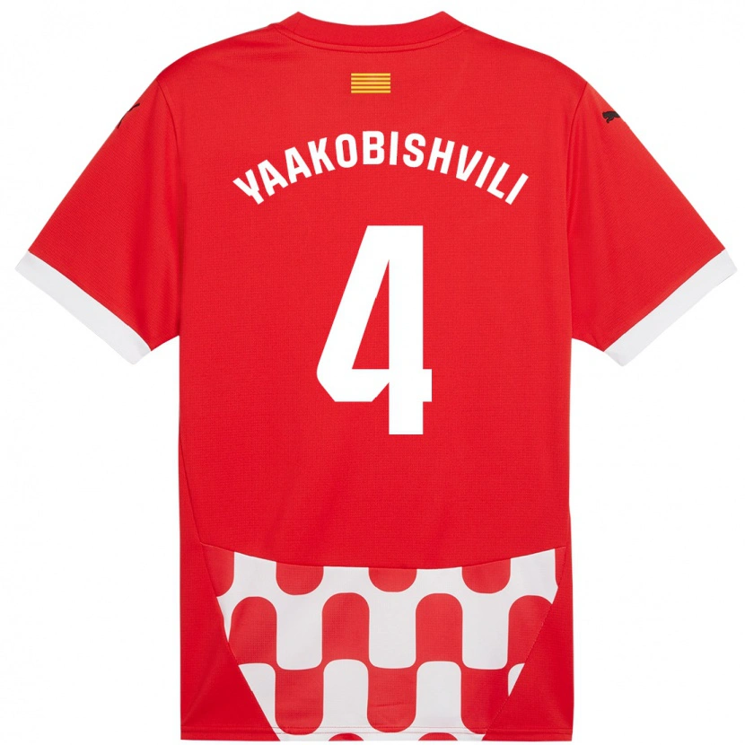 Danxen Kinder Antal Yaakobishvili #4 Rot Weiß Heimtrikot Trikot 2024/25 T-Shirt Schweiz