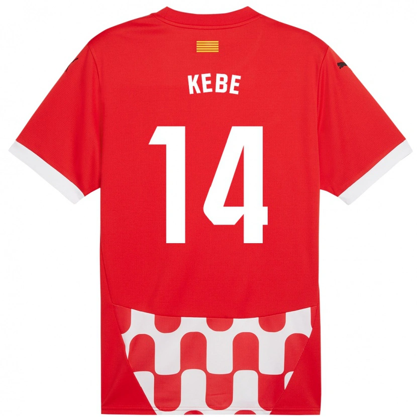 Danxen Kinder Moussa Kébé #14 Rot Weiß Heimtrikot Trikot 2024/25 T-Shirt Schweiz