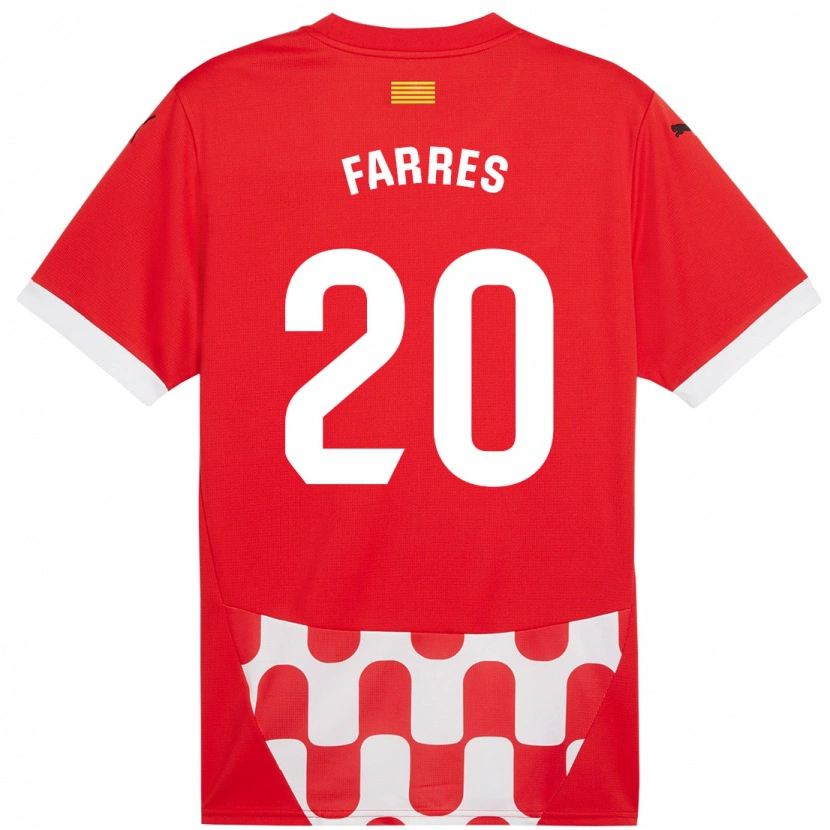 Danxen Kinder Biel Farrés #20 Rot Weiß Heimtrikot Trikot 2024/25 T-Shirt Schweiz