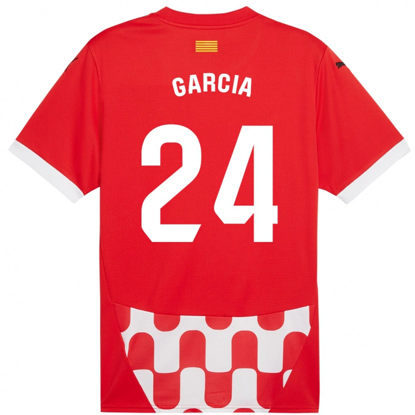 Danxen Kinder Borja García #24 Rot Weiß Heimtrikot Trikot 2024/25 T-Shirt Schweiz