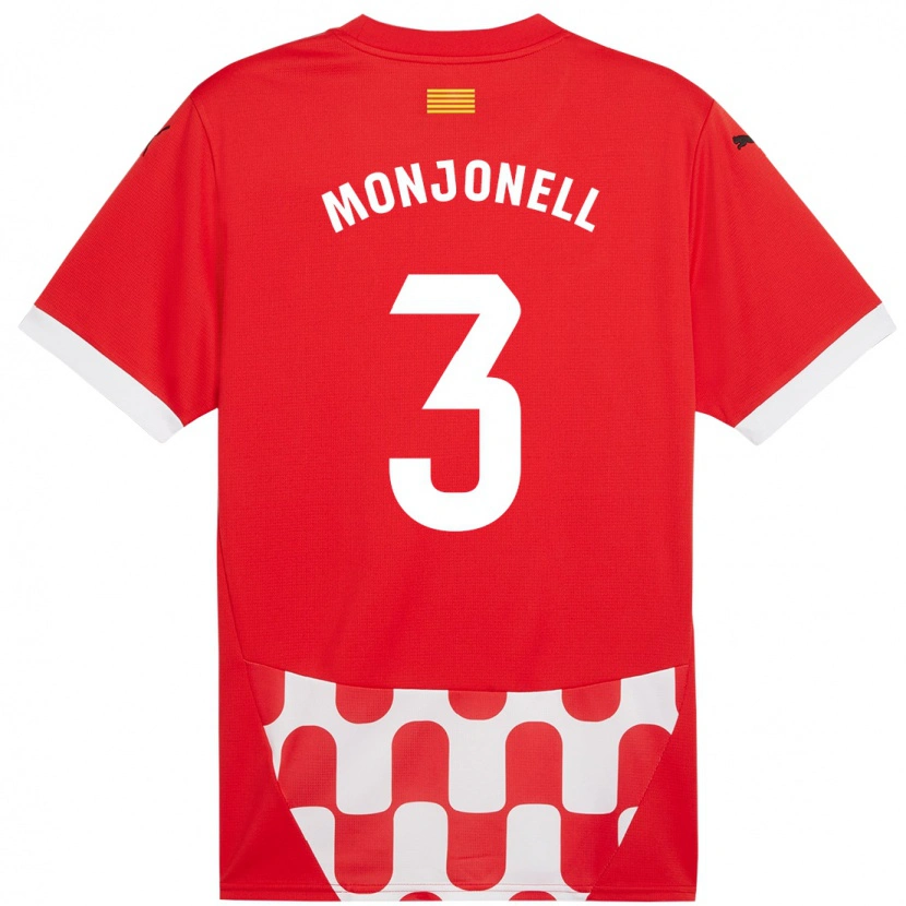 Danxen Kinder Eric Monjonell #3 Rot Weiß Heimtrikot Trikot 2024/25 T-Shirt Schweiz