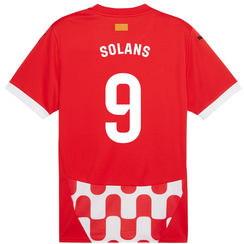 Danxen Kinder Sergi Solans #9 Rot Weiß Heimtrikot Trikot 2024/25 T-Shirt Schweiz