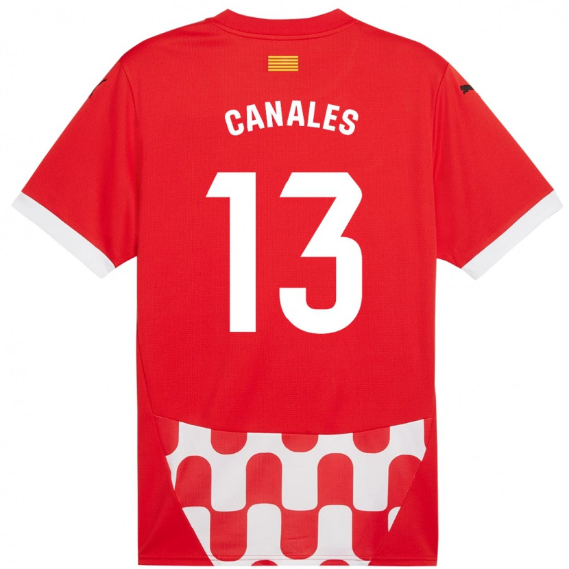 Danxen Kinder Juanvi Canales #13 Rot Weiß Heimtrikot Trikot 2024/25 T-Shirt Schweiz