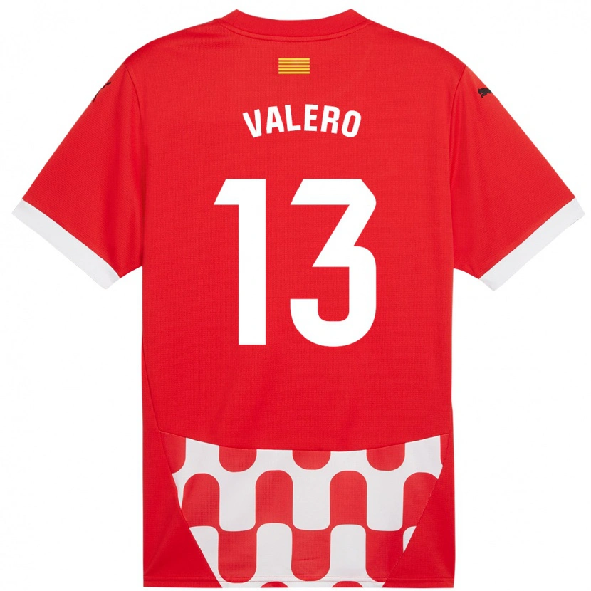 Danxen Kinder Eliana Valero #13 Rot Weiß Heimtrikot Trikot 2024/25 T-Shirt Schweiz