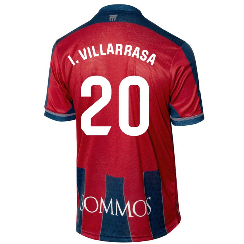 Danxen Kinder Ignasi Vilarrasa #20 Rot Blau Heimtrikot Trikot 2024/25 T-Shirt Schweiz