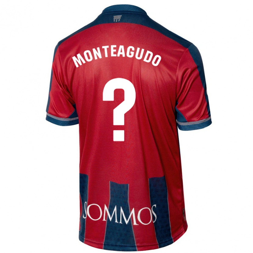 Danxen Kinder Miguel Monteagudo #0 Rot Blau Heimtrikot Trikot 2024/25 T-Shirt Schweiz