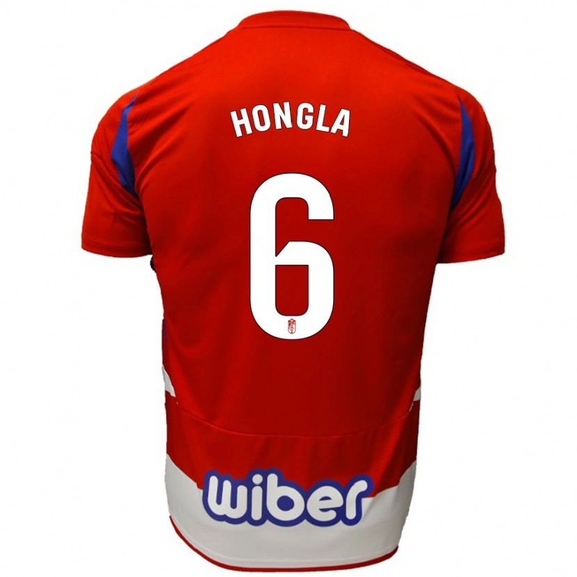 Danxen Kinder Martin Hongla #6 Rot Weiß Blau Heimtrikot Trikot 2024/25 T-Shirt Schweiz