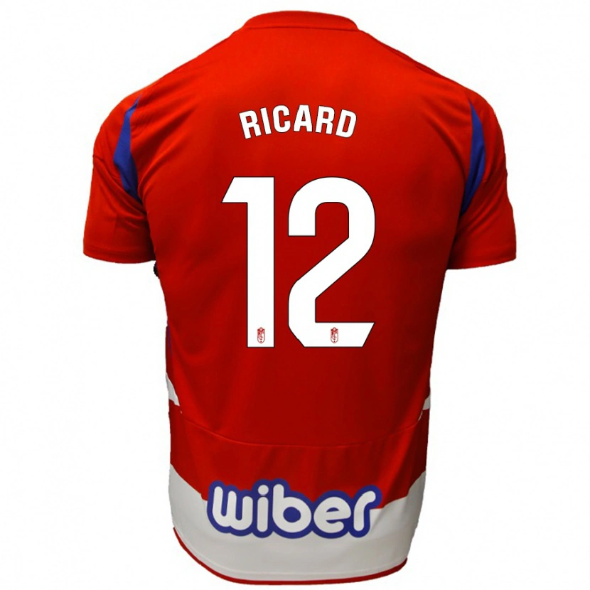 Danxen Kinder Ricard Sánchez #12 Rot Weiß Blau Heimtrikot Trikot 2024/25 T-Shirt Schweiz