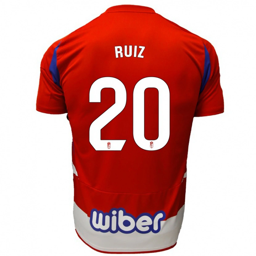 Danxen Kinder Sergio Ruiz #20 Rot Weiß Blau Heimtrikot Trikot 2024/25 T-Shirt Schweiz