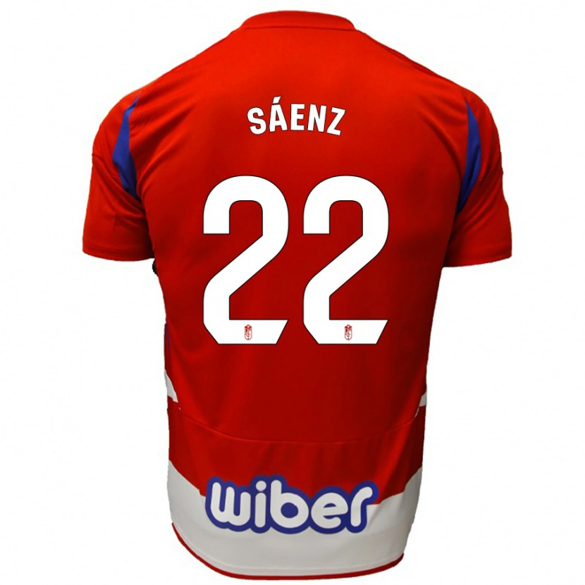 Danxen Kinder Pablo Sáenz #22 Rot Weiß Blau Heimtrikot Trikot 2024/25 T-Shirt Schweiz