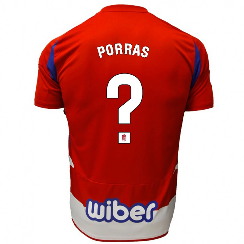 Danxen Kinder Cristian Porras #0 Rot Weiß Blau Heimtrikot Trikot 2024/25 T-Shirt Schweiz