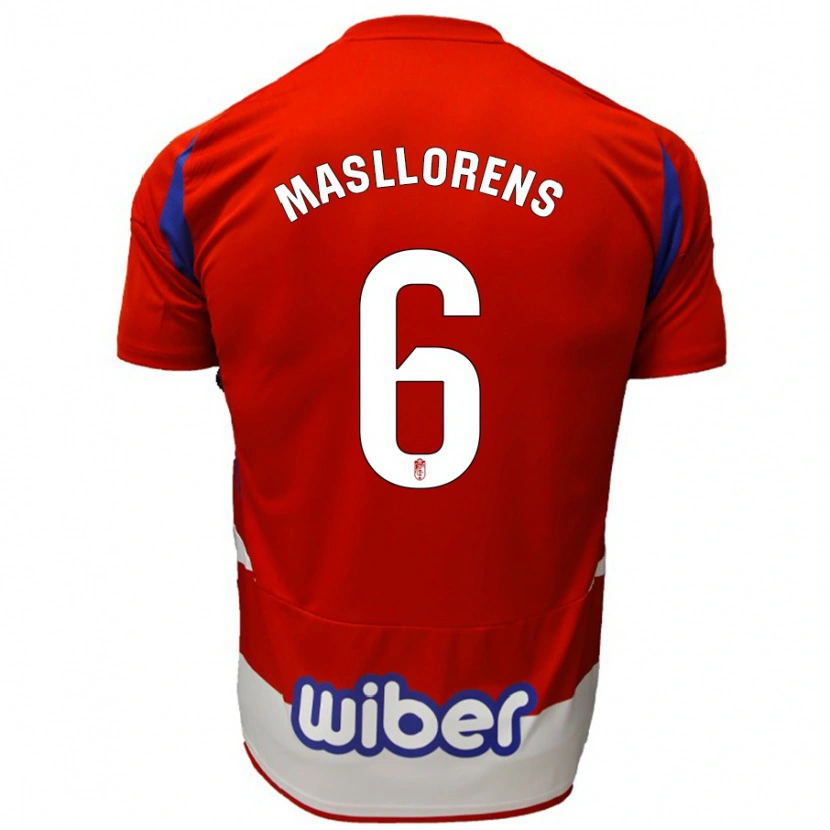 Danxen Kinder José Masllorens #6 Rot Weiß Blau Heimtrikot Trikot 2024/25 T-Shirt Schweiz