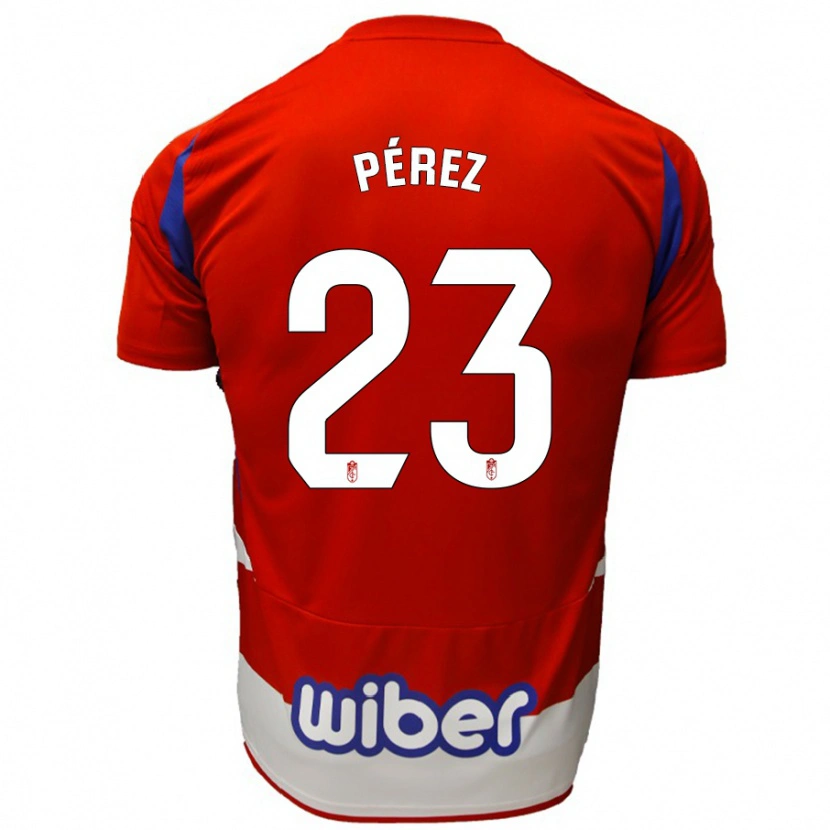 Danxen Kinder Lucas Pérez #23 Rot Weiß Blau Heimtrikot Trikot 2024/25 T-Shirt Schweiz