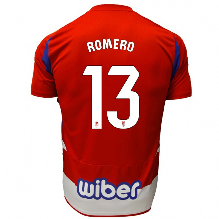 Danxen Kinder Andrea Romero #13 Rot Weiß Blau Heimtrikot Trikot 2024/25 T-Shirt Schweiz