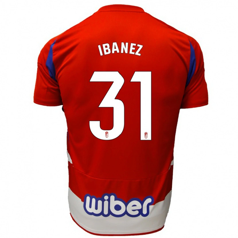 Danxen Kinder Alba Ibáñez #31 Rot Weiß Blau Heimtrikot Trikot 2024/25 T-Shirt Schweiz