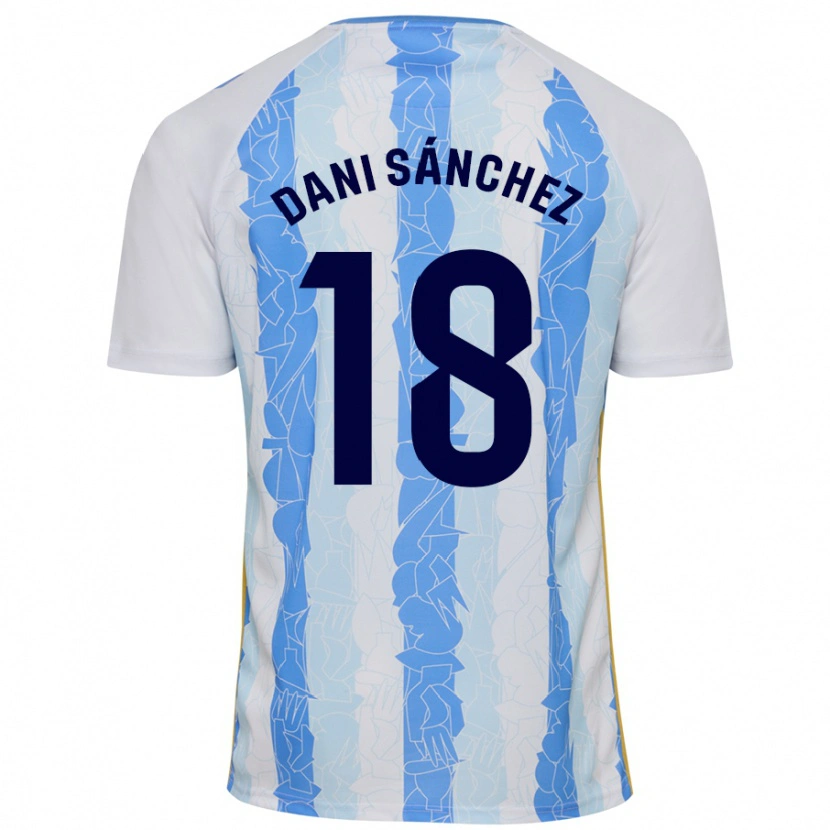 Danxen Kinder Dani Sánchez #18 Weiß Blau Heimtrikot Trikot 2024/25 T-Shirt Schweiz