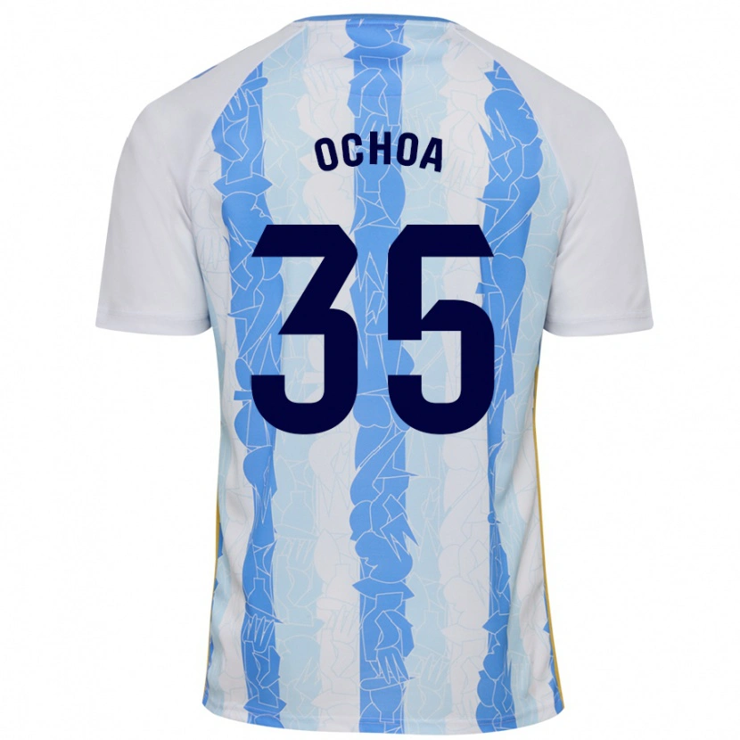 Danxen Kinder Aarón Ochoa #35 Weiß Blau Heimtrikot Trikot 2024/25 T-Shirt Schweiz