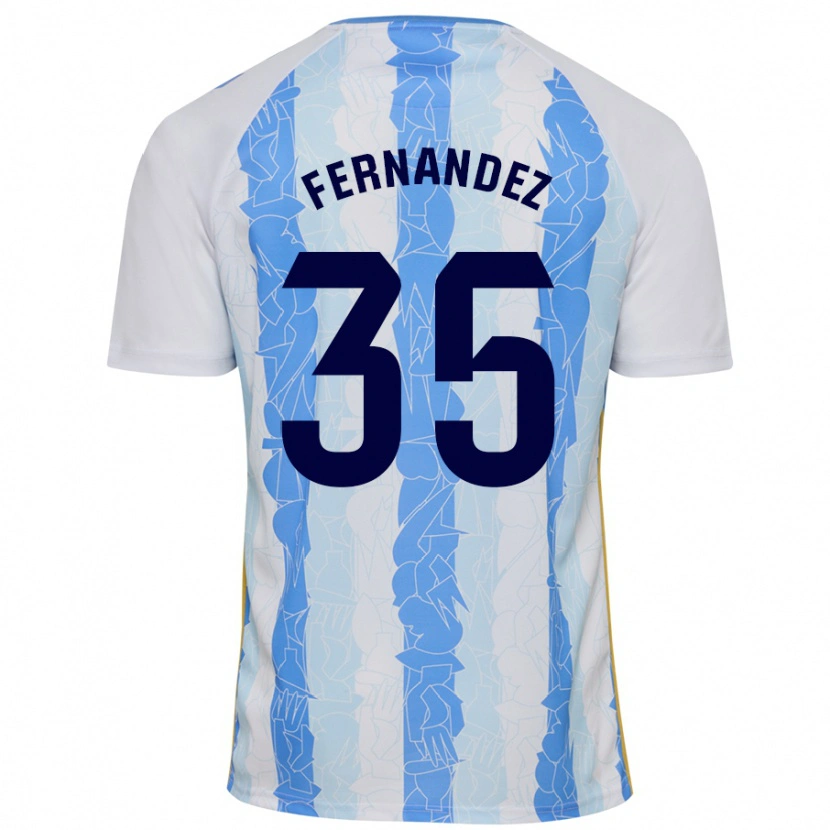 Danxen Kinder Inés Fernández #35 Weiß Blau Heimtrikot Trikot 2024/25 T-Shirt Schweiz