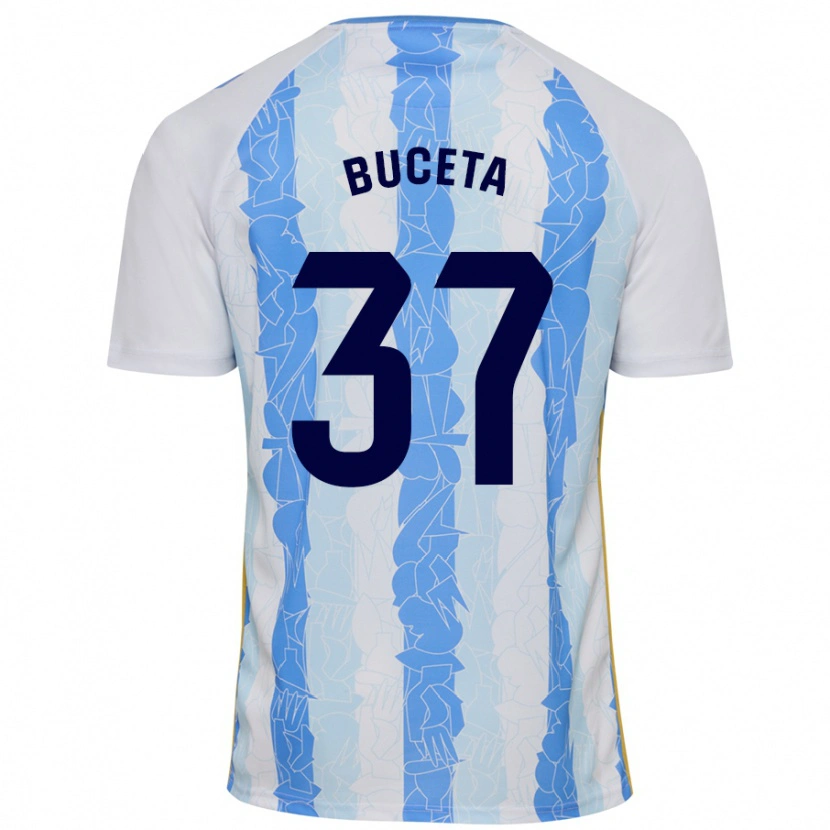 Danxen Kinder Ana Buceta #37 Weiß Blau Heimtrikot Trikot 2024/25 T-Shirt Schweiz