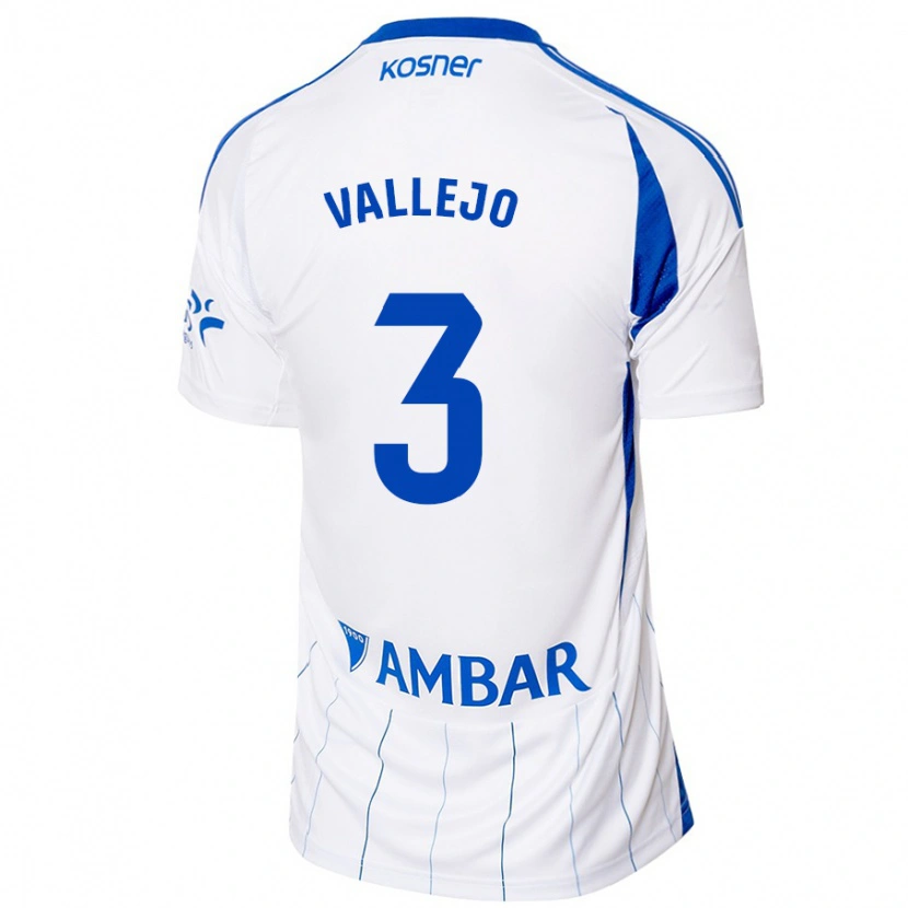 Danxen Kinder Jaime Vallejo #3 Rot Weiß Heimtrikot Trikot 2024/25 T-Shirt Schweiz