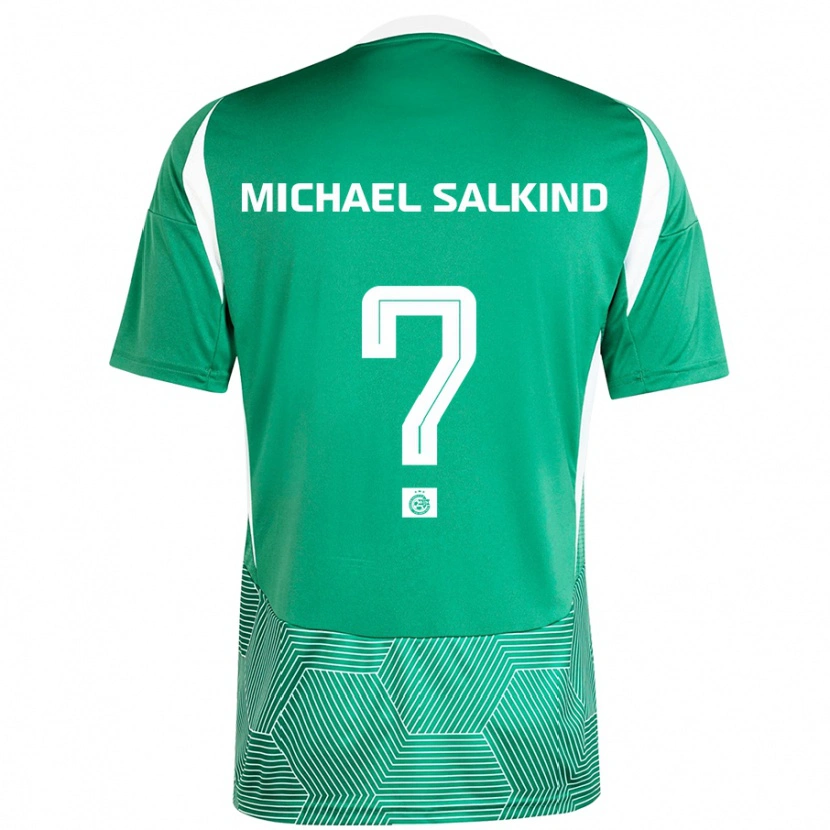 Danxen Kinder Liav Michael Salkind #0 Grün Weiß Heimtrikot Trikot 2024/25 T-Shirt Schweiz