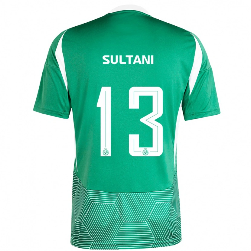 Danxen Kinder Tomás Sultani #13 Grün Weiß Heimtrikot Trikot 2024/25 T-Shirt Schweiz