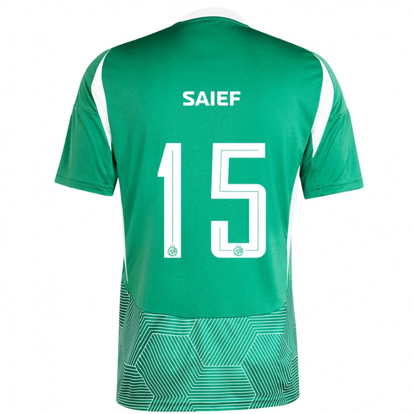 Danxen Kinder Kenny Saief #15 Grün Weiß Heimtrikot Trikot 2024/25 T-Shirt Schweiz