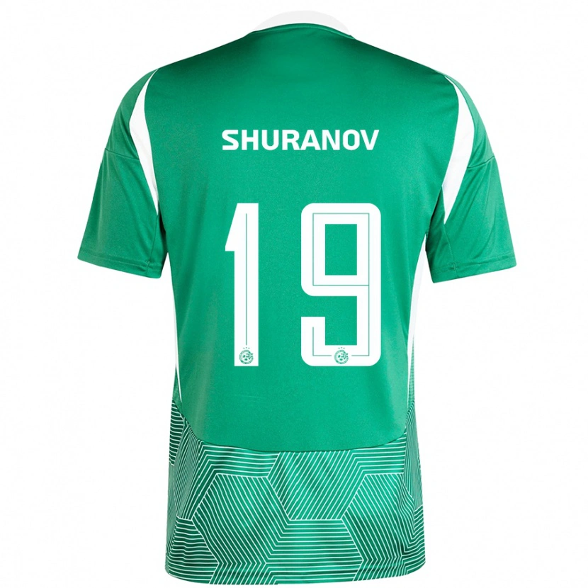 Danxen Kinder Erik Shuranov #19 Grün Weiß Heimtrikot Trikot 2024/25 T-Shirt Schweiz