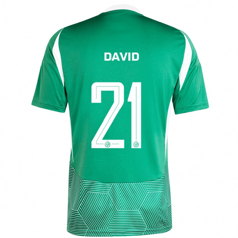 Danxen Kinder Dean David #21 Grün Weiß Heimtrikot Trikot 2024/25 T-Shirt Schweiz