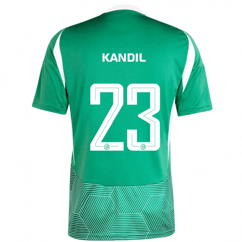 Danxen Kinder Maor Kandil #23 Grün Weiß Heimtrikot Trikot 2024/25 T-Shirt Schweiz