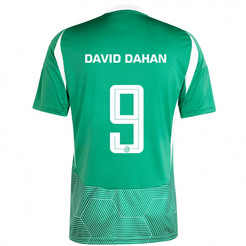 Danxen Kinder Omer David Dahan #9 Grün Weiß Heimtrikot Trikot 2024/25 T-Shirt Schweiz